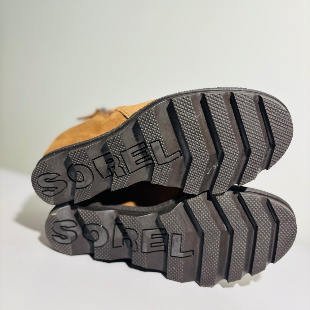 Sorel Joan Of Arctic Suede Hidden Wedge II Zip‎ Ash Brown Women's Size 5 - Picture 6 of 8